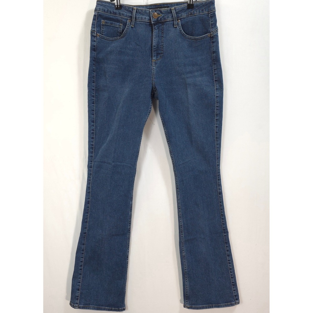 Lee Riders Jeans Shape Illusions Slim Boot Mid Rise Blue Women 14L Classic